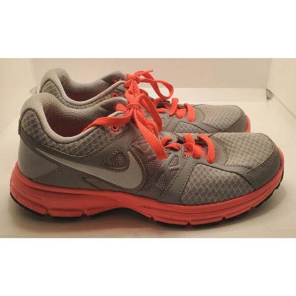 Nike Air Womens Size 8 Relentless 2 Grey Hot Punch EUC 512083-002 - Picture 1 of 11